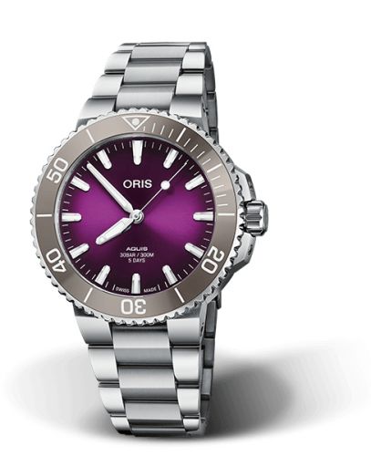 Oris Aquis 01 400 7769 4188-Set Purple 41.50 mm Automatic