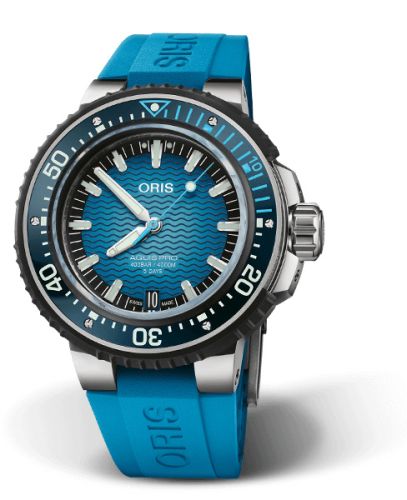 Oris Aquis 01 400 7777 7155-Set Blue 49.50 mm Automatic