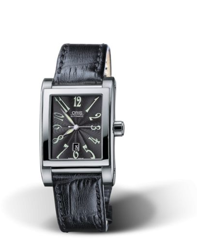 Oris Rectangular 01 561 7526 4064-07 5 16 44FC Black 24.00 mm Automatic