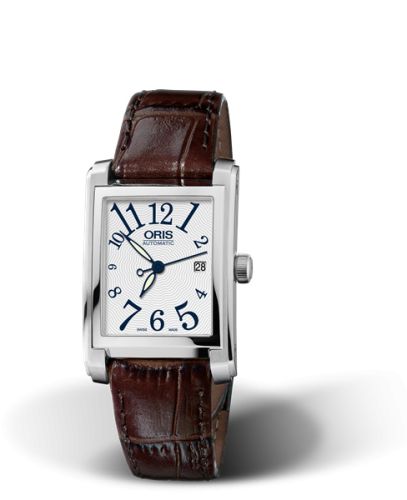 Oris Rectangular 01 561 7656 4061-07 5 17 70FC Silver 24.50 mm Automatic