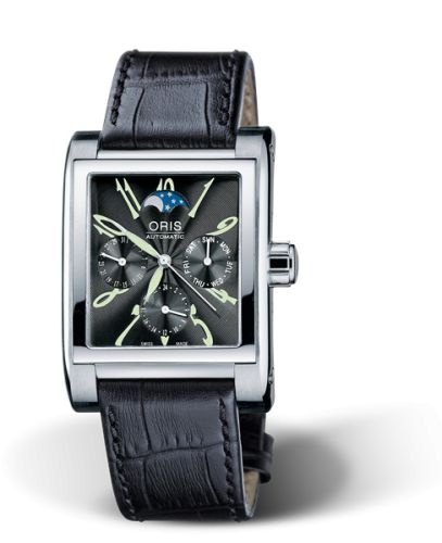Oris Rectangular 01 581 7528 4064-07 5 22 44FC Black 33.50 mm Automatic