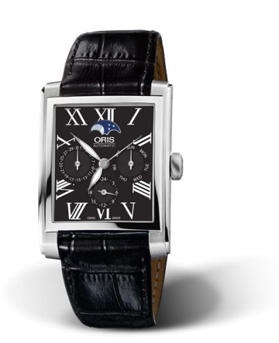 Oris Rectangular 01 581 7658 4074-07 5 23 71FC Black 33.00 mm Automatic