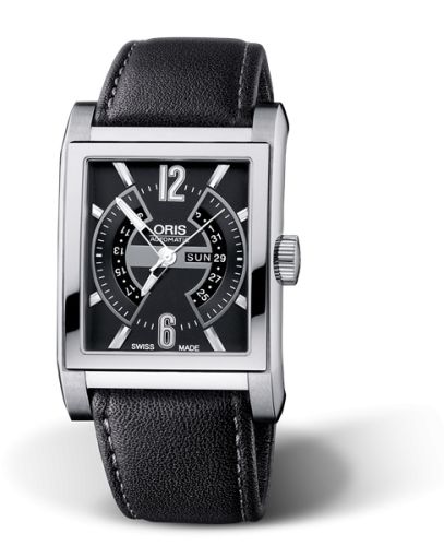 Oris Rectangular 01 585 7622 7064-07 5 24 71FC Black 33.80 mm Automatic