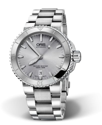 Oris Aquis 01 733 7676 4141-07 8 21 10P Silver 40.00 mm Automatic