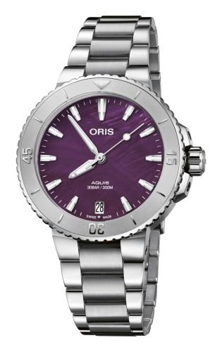 Oris Aquis 01 733 7770 4118-Set Purple 36.50 mm Automatic