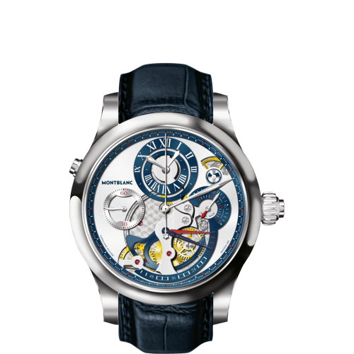 Montblanc Villeret 107582 Blue 43.50 mm Automatic