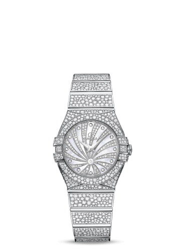 Omega Constellation 123.55.27.60.55.010 Paved 27.00 mm Quartz
