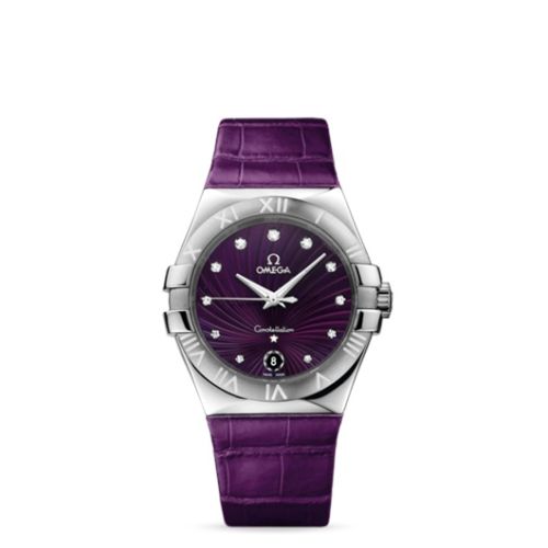 Omega Constellation 123.13.35.60.60.001 Purple 35.00 mm Quartz