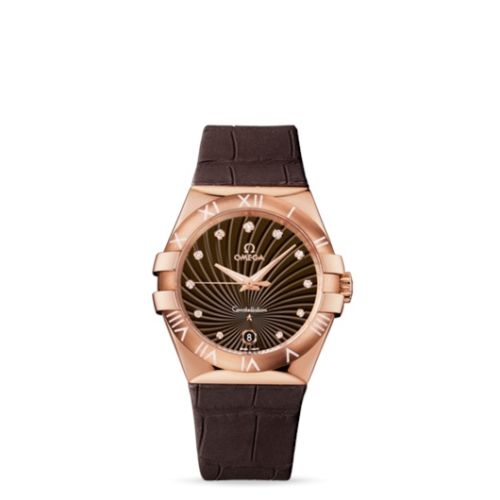 Omega Constellation 123.53.35.60.63.001 Brown 35.00 mm Quartz