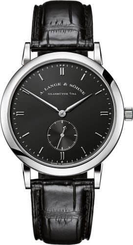 A. Lange & Sohne Saxonia 215.029 Black 37.00 mm Handwound