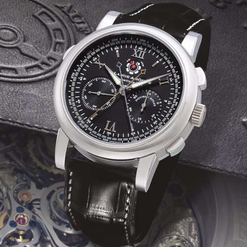 A. Lange & Sohne Saxonia 404.036 Black 43.20 mm Handwound