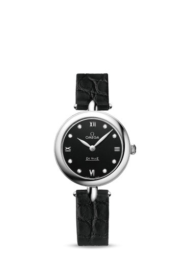 Omega De Ville 424.13.27.60.51.001 Black 27.40 mm Quartz