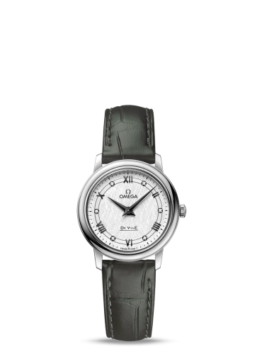 Omega De Ville 424.13.27.60.52.002 Silver 27.40 mm Quartz