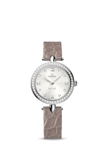 Omega De Ville 424.18.27.60.52.001 Silver 27.40 mm Quartz