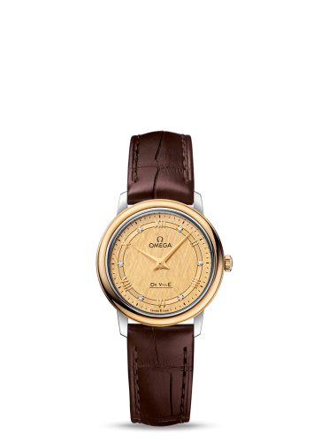 Omega De Ville 424.23.27.60.58.001 Champagne 27.40 mm Quartz