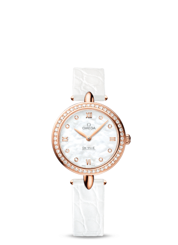 Omega De Ville 424.58.27.60.55.002 White 27.40 mm Quartz