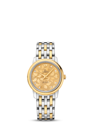 Omega De Ville 424.20.27.60.58.002 Champagne 27.40 mm Quartz