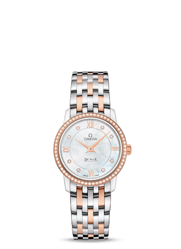 Omega De Ville 424.25.27.60.55.002 White 27.40 mm Quartz