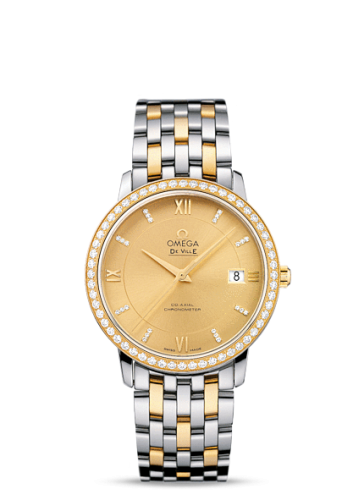 Omega De Ville 424.25.37.20.58.001 Champagne 36.80 mm Automatic