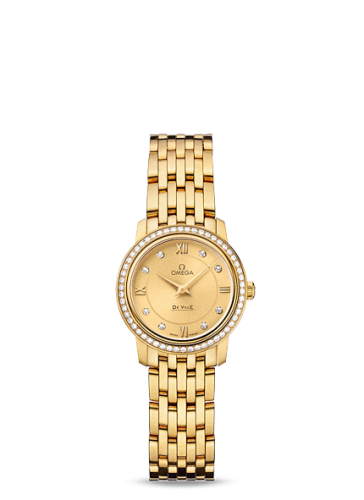 Omega De Ville 424.55.24.60.58.001 Champagne 24.50 mm Quartz