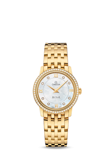 Omega De Ville 424.55.27.60.55.001 White 27.40 mm Quartz