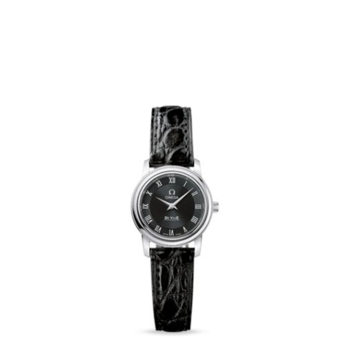 Omega De Ville 4870.52.01 Black 22.00 mm Quartz