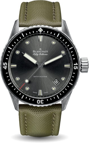 Blancpain Fifty Fathoms 5000-1110-K52A Grey 43.00 mm Automatic