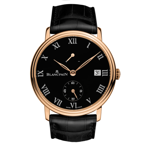 Blancpain Villeret 6614-3637-55B Black 42.00 mm Handwound