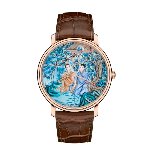 Blancpain Villeret 6615C-3631-55B - 3 Blue 45.00 mm Handwound