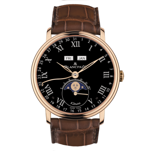 Blancpain Villeret 6639-3637-55B Black 42.00 mm Automatic
