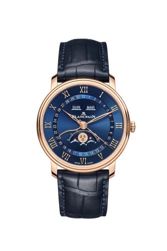 Blancpain Villeret 6654-3640-55 Blue 40.00 mm Automatic