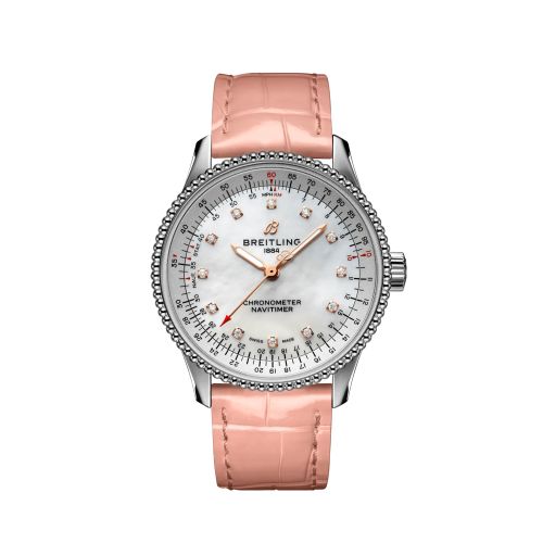 Breitling Navitimer A17395211A1P4 White 35.00 mm Automatic