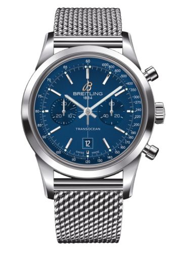 Breitling Transocean A4131012.C862.171A Blue 38.00 mm Automatic