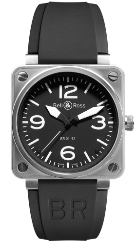 Bell & Ross BR-01 BR0192-BL-ST Black 46.00 mm Automatic
