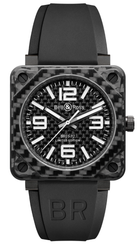 Bell & Ross BR-01 BR0192-CA FIBER Black 46.00 mm Automatic