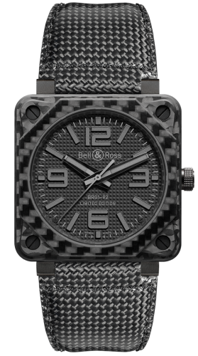 Bell & Ross BR-01 BR0192-CA-FIBER-PH Black 46.00 mm Automatic
