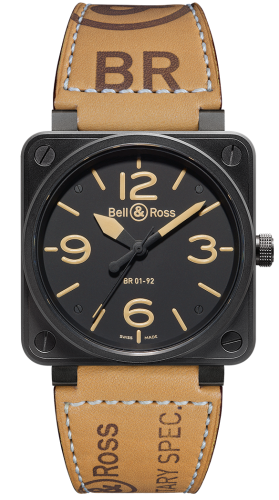 Bell & Ross BR-01 BR0192-HERITAGE Black 46.00 mm Automatic