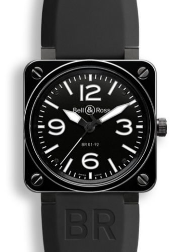 Bell & Ross BR-01 BR0192BLCERSRB Black 46.00 mm Automatic