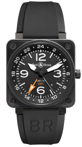 Bell & Ross BR-01 BR0193-GMT Black 46.00 mm Automatic