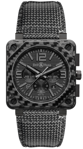 Bell & Ross BR-01 BR0194-CA-FIBER-PH Black 46.00 mm Automatic