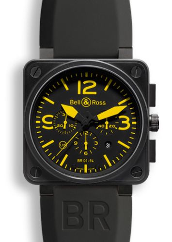 Bell & Ross BR-01 BR0194YELLOW Black 46.00 mm Automatic