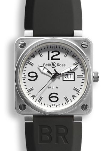 Bell & Ross BR-01 BR0196WHST Silver 46.00 mm Automatic