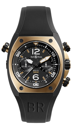 Bell & Ross Marine BR02-CHR-BICOLOR Black 44.00 mm Automatic
