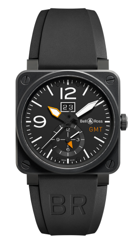 Bell & Ross BR-03 BR0351-GMT-CA Black 42.00 mm Automatic