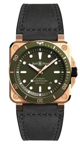Bell & Ross BR-03 BR0392-D-G-BR/SCA Green 42.00 mm Automatic