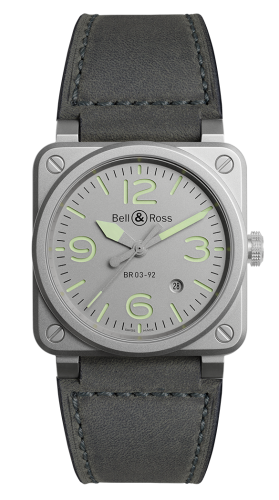 Bell & Ross BR-03 BR0392-GR-ST/SCA Grey 42.00 mm Automatic