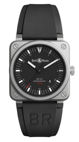 Bell & Ross BR-03 BR0392-HOR-BLC/SRB Black 42.00 mm Automatic