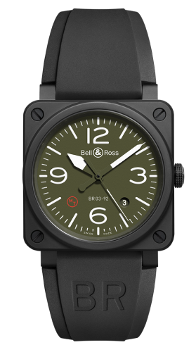 Bell & Ross BR-03 BR0392-MIL-CE Green 42.00 mm Automatic
