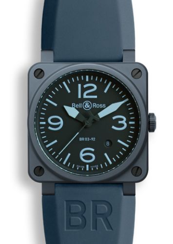 Bell & Ross BR-03 BR0392CERAMBLUE Black 42.00 mm Automatic