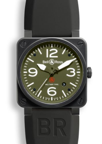 Bell & Ross BR-03 BR0392MILITARY Green 42.00 mm Automatic